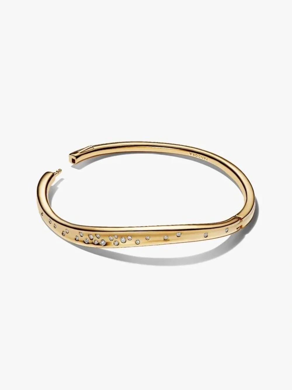 Pandora Gold Pavé Open Cuff Bracelet